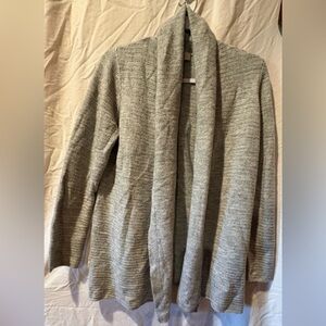 Lucky Brand shawl collar cardigan light gray/heather gray color women’s S/P